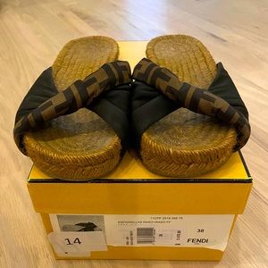 Fendi Slides Sz 38